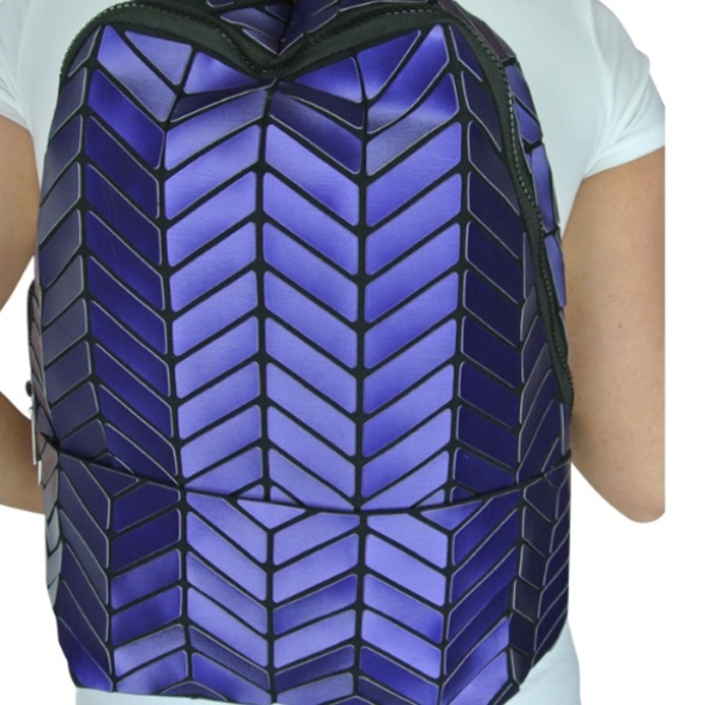 Patrizia Luca Two Tone Geometric Backpack